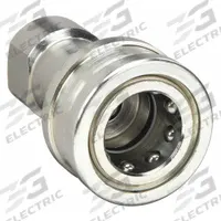 AEROQUIP Hydraulic Quick Connect Hose Coupling: 1 in Coupling Size, Steel, 189.27 lpm Max. Flow Rate (MPN FD45-1003-1616). Key specifications — Thread Size: 1-11-1/2; Brand: AEROQUIP; Seal Material: Nitrile.