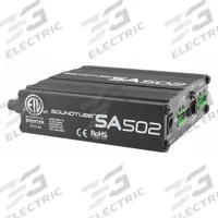SOUNDTUBE Amplifier: Auxiliary (1/8 in)/Balanced Stereo (Euroblock)/High Level Euroblock Input (MPN SA502). Key specifications — Output Style: Euroblock; Input Style: Auxiliary (1/8 in); Manufacturer Part Number: SA502; Brand: SOUNDTUBE; Includes: 4-Pin Euroblock.