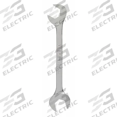 PROTO Open End Wrench: Alloy Steel, Chrome, 14 mm Head Size, 5 5/8 in Overall Lg - Metric, Double End, Open End Wrenches