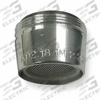 KISSLER Outlet: 2.2 gpm Flow Rate, Aerated Flow Outlet, Metal, Chrome Finish, Dual, 6 PK (MPN AB83-6010). Key specifications — Material: Metal; Product Type: Outlet; Connection Size: 55/64"-27; Brand: KISSLER.