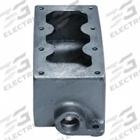 APPLETON ELECTRIC Mounting Body: 3 Gangs, Aluminum, 1 in Hub Size, Dead End, 9 3/16 in Overall Ht (MPN EDS347-SA). Key specifications — Brand: APPLETON ELECTRIC; Hub Type: Dead End.