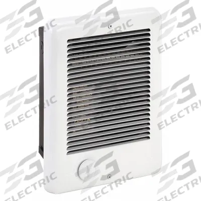 CADET Recessed Electric Wall-Mount Heater: 1250 W/937 W, 240/208V AC, Single Phase - Compact Recessed Electric Wall Heaters