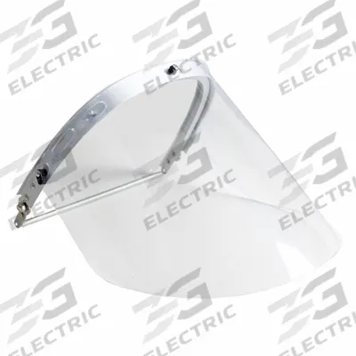 BULLARD Face Shield: Uncoated, Aluminum, Clear - Bullard Face Shield Assemblies for Hard Hats
