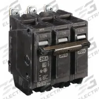 GE Miniature Circuit Breaker: THQB, 30 A, 120/240V AC, Three Phase, 10kA at 120/240V AC, Std (MPN THQB32030). Key specifications — attr195972: 30 A; attr195973: 120/240V AC; attr195974: Three; attr195975: 10kA at 120/240V AC; attr195976: Load Centers.