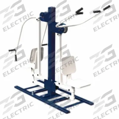 TRIACTIVE USA Combo Press Pull: 70 in Overall Ht, 78 in Overall Lg, 36 in Overall Wd - Outdoor Fitness Stations