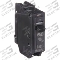 GE Miniature Circuit Breaker: THQL, 20 A, 120/240V AC, Single Phase, 10kA at 120/240V AC, 1 Poles (MPN THQL1120HID). Key specifications — Amps: 20 A; AC Voltage Rating: 120/240V AC; Phase: Single; Max. AIR Rating: 10kA at 120/240V AC; For Use With: Power Mark Gold Load Centers and AQ Lighting Panels.