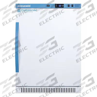 ACCUCOLD Vaccine Refrigerator: 6 cu ft, Undercounter, 2°C to 8°C, 24 3/8 in Overall Dp - Pharmacy & Vaccine Refrigerators