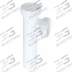 APPROVED VENDOR End Outlet Tee: Plastic, White, 1 1/2 in Nominal Pipe Size, Slip (MPN 35387). Key specifications — Includes: Baffle; Brand: APPROVED VENDOR; Material: Plastic; Connection Type: Slip.