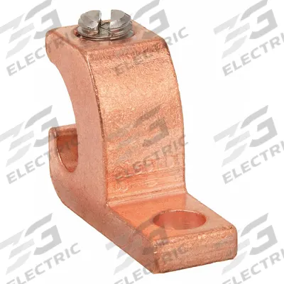 BURNDY Mechanical Connectors: 14 AWG – 4 AWG Wire Sizes, #10 Stud Size - Lay-In Lugs