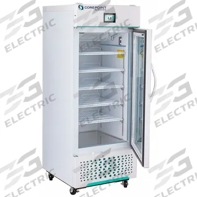 COREPOINT SCIENTIFIC Medical and Lab Refrigerator: 12 cu ft, Upright, 1°C to 10°C - Pharmacy & Vaccine Refrigerators
