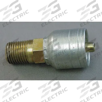 AEROQUIP Hydraulic Crimp Fitting: Steel x Steel, Straight, -8 For Hose Dash Size - Aeroquip Crimp Hydraulic Hose Fittings with BSPP Connection