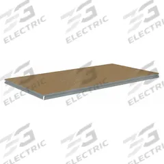 TENNSCO Shelf: 60 in x 36 in, 750 lb Load Capacity, Particleboard, Gray, Shelf (MPN ZBES-6036D). Key specifications — Decking Material: Particleboard; Includes: (4) Beams; Decking Finish: Unfinished; Shelf Configuration: Single Straight; Color: Gray; Frame Material: Steel; Brand: TENNSCO; Frame Finish: Zinc Plated.