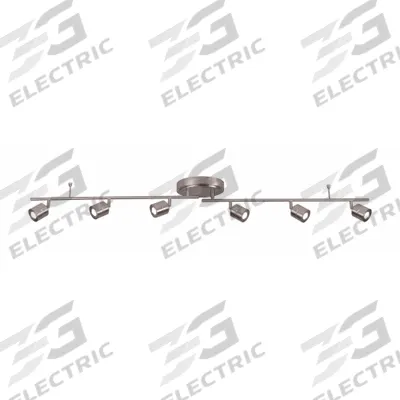 LED Fixed Rail: 55 1/8 in Lg, 2,600 lm_4,000 lm, 3000K, Satin Nickel, Frosted - Core Series Fixed Rail Lights