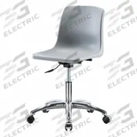 BLUE RIDGE ERGONOMICS Shell Chair: Gray, Plastic Material, 17 in Back Ht, 16 in Seat Wd (MPN SDHCH-CR-NBCC-GRY). Key specifications — attr982877: Chrome; attr982865: Gray; attr982870: BLUE RIDGE ERGONOMICS; attr982901: Gray.