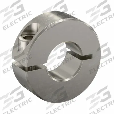 RULAND MANUFACTURING Shaft Collar: 1-Piece, Inch, Round, Clamp-On, 1/2 in Bore Dia - Stainless Steel Shaft Collars