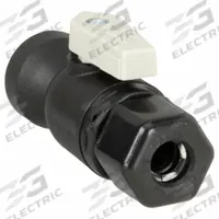 PARKER Manual Two-Way Ball Valve: 3/8 in, Polypropylene, Straight, Sweat x FNPT, Full Port Ball Port (MPN FTPPB6VFC6). Key specifications — Brand: PARKER; Handle: Lever.