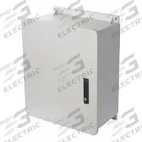 WIEGMANN Enclosure: Fiberglass, 20 in x 20 in x 10 in, NEMA 1/12/3R/4X/6P, Hinged, Solid Cover (MPN HW-J2020103PT). Key specifications — Brand: WIEGMANN; Knockouts: Not Included.