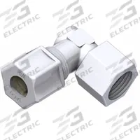 JACO Female Elbow Compression Connector: 3/8 in OD x 3/8 in Pipe Size, Compression x FNPT, 5 PK (MPN 45-6-6-N-PG). Key specifications — Brand: JACO.