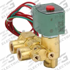 REDHAT Solenoid Valve: 3-Way, Normally Open, 1/4 in Pipe Size, 110V AC/120V AC, Quick Exhaust (MPN 8321G003). Key specifications — Pipe Size: 1/4 in; Voltage: 110V AC; Brand: REDHAT; Coil Enclosure: Watertight.