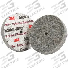 SCOTCH-BRITE Unitized Wheel: 2 in Dia x 3/4 in W, 1/4 in Arbor Hole, Ceramic, Medium, Medium (6) (MPN 61500300704). Key specifications — Series: DP-UW; Brand: SCOTCH-BRITE.
