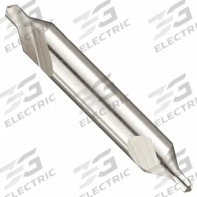 KEO Center Drill: Plain Type Hey, #6, 60°, 3 in Overall Lg - Plain-Tip Hey-Type Center Drills