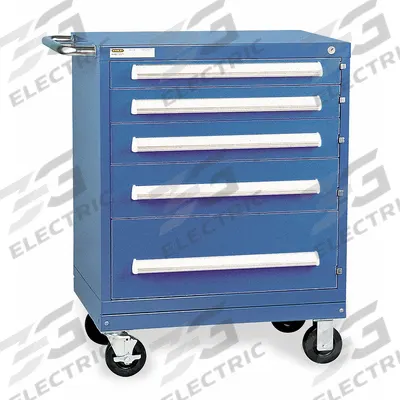 VIDMAR Modular Drawer Cabinet: 30 in x 27 3/4 in x 33 in, 6 Drawers, Pull, Adj Dividers - Vidmar Mobile Modular Drawer Cabinets