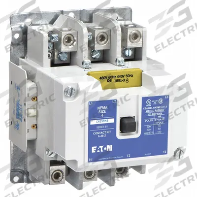 EATON Magnetic Contactor: Non-Reversing, 3 Poles, NEMA Size 4, 135 A - Non-Reversing NEMA Contactors