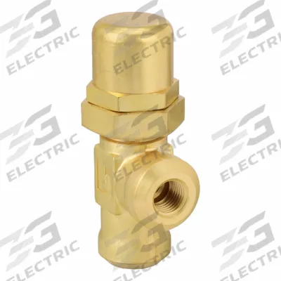 Parker Pressure Control Valve: 4 gpm, 90 psi Max Set, Brass - Soft-Seat Pressure Control Valves