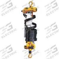HARRINGTON Air Chain Hoist: Hook Mounted - No Trolley, 500 lb Lifting Capacity, 53 fpm Lift Speed (MPN AH500M-6.5). Key specifications — Air Inlet Type: NPT; Brand: HARRINGTON; Lifting Hook Type: Swivel Hook with Safety Latch; Mount Type: Hook Mounted - No Trolley.