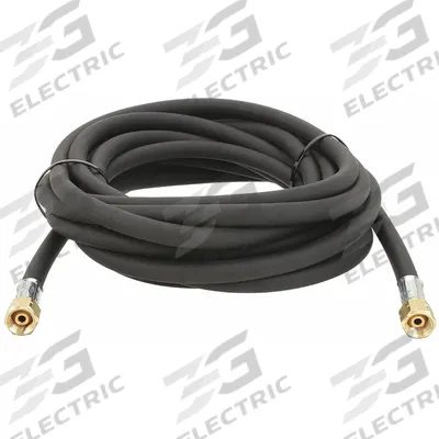 SIEVERT Gas Hose: 1/4 in Hose Inside Dia., Black, FLH x FLH, 33 ft Hose Lg - Liquid Propane Heating, Soldering, Brazing, & Gas-Cutting Hose Assemblies