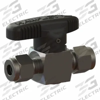 HAM-LET Plug Valve: For Chemicals/Gas/Water Media, 2-Way, 3/8 in Pipe Size, Let-Lok x Let-Lok - 316 Stainless Steel Instrumentation Plug Valves