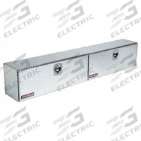 WEATHER GUARD Topside Truck Box: Topside Truck Box, Double Drop-Down Doors Lid, D-Handle, Aluminum (MPN 396-0-02). Key specifications — Brand: WEATHER GUARD; Color: Silver; Lock Type: Keyed.