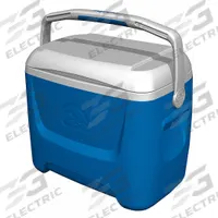 IGLOO Chest Cooler: Blue, 41 Cans, 28 qt Cooler Capacity, 3 day Ice Retention (MPN 00050049). Key specifications — Brand: IGLOO; Drain Plug: Included; Wheels Included (FILTER): No.
