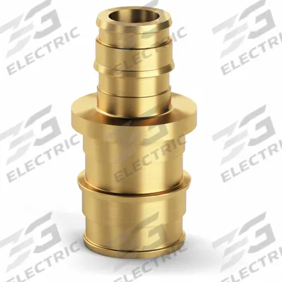 ZURN Barbed Fitting Coupling: 1 35/64 in ID x 51/64 in ID x 1 in Pipe Size, Barbed - Expansion Brass Barbed Tube Fittings