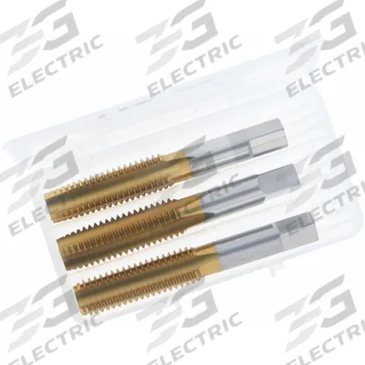 CHICAGO-LATROBE Tap Kit: M12x1.25 Metric, D5 / 6H, 4 Flute - Three-Piece Hand Tap Sets