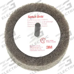 SCOTCH-BRITE Cut and Polish Disc: 3 in Dia x 1 1/4 in W, 1/4 in Straight Shaft, Aluminum Oxide (MPN 61500068319). Key specifications — Brand: SCOTCH-BRITE; Connector Type: Straight Shaft; Series: C5-ZS; Connector Size: 1/4 in.