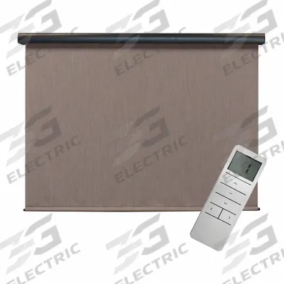 KEYSTONE FABRICS Sun Shade: Dark Brown/Light Brown, 7 ft Valence Wd - Regal Series