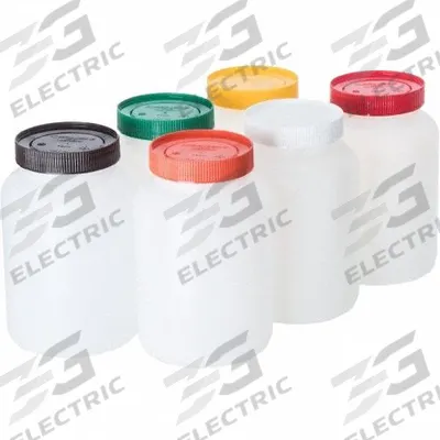 CARLISLE Container with Pourer: Brown/Green/Orange/Red/White/Yellow - Containers with Pourers