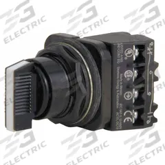 SIEMENS Selector Switch: 30 mm Panel Mounting Size, 3 Positions, Short Lever, 1NO/1NC, Metallic (MPN 52SX2CABA1). Key specifications — AC Contact Rating: 10 A @ 600 V; Action: Maintained/Maintained/Maintained; Cam: C; DC Contact Rating: 5 A @ 600 V; Hazardous Location Specification: Not Rated; Operator Head Material: Plastic; Operator Head Type: Short-Handled Knob; Operator Illumination: Non-Illuminated.
