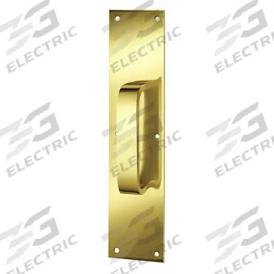 ROCKWOOD Door Pull Plate: 4 in Wd, 16 in Ht - Standard Door Pulls