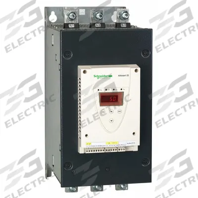 SCHNEIDER ELECTRIC Soft Start: 208-600V AC, 210 A Output Current, With Bypass, IP00/NEMA 1 - Schneider Altistart ATS 22