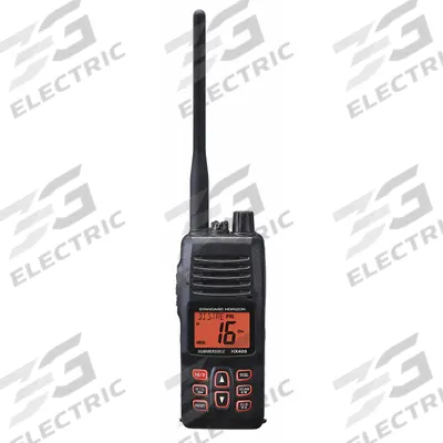 STANDARD HORIZON Marine Handheld Two Way Radio: VHF, Analog, 5 W, 40 Channels, Alphanumeric - Handheld Marine Radios