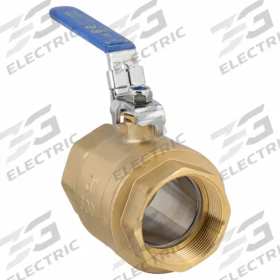 APPROVED VENDOR Manual Two-Way Ball Valve: 3 in, Straight, FNPT x FNPT - Brass Ball Valves