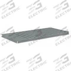 TENNSCO Shelf: 36 in x 24 in, 1,000 lb Load Capacity, Steel, 22 ga Decking, Gray, Shelf (MPN ZBES-3624C). Key specifications — Decking Material: Steel; Includes: (4) Beams; Decking Finish: Zinc Plated; Shelf Configuration: Single Straight; Color: Gray; Frame Material: Steel; Brand: TENNSCO; Frame Finish: Zinc Plated.