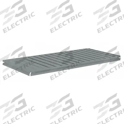 TENNSCO Shelf: 36 in x 24 in, 1,000 lb Load Capacity, Steel, 22 ga Decking, Gray - Ribbed Steel Decking Shelf Kits for Boltless Shelving