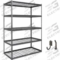 APPROVED VENDOR Metal Shelving: Standalone, Industrial, 48 in x 24 in, 72 in Overall Ht, 5 Shelves (MPN B-ATALS482472-5D1000). Key specifications — attr41760: Steel; attr41761: Steel; attr37625: Unassembled; attr37628: Dark Grey; attr37624: Industrial; attr33609: APPROVED VENDOR.