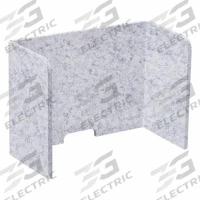 VERSARE Divider Panel: 18 in Overall Ht, 24 in Overall Wd, 12 in Overall Dp, Gray - Desktop Privacy Panels