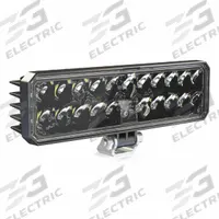J.W. SPEAKER Work Light: Rectangular, Flood, LED, Pedestal, Wire leads, Construction Vehicles, Black (MPN 893). Key specifications — Housing Color: Black; Brand: J.W. SPEAKER; Electrical Connection: Wire leads; Installation Type: Removable.