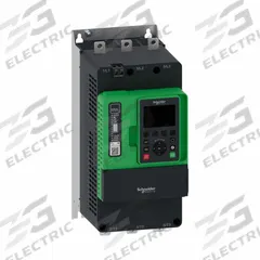 SCHNEIDER Soft Start: 208-690V AC, 140 A Output Current, With Bypass, IP00, 60/50 Hz, Three Phase (MPN ATS490C14Y). Key specifications — Control Voltage: 110-230V AC; Manufacturer Part Number: ATS490C14Y.