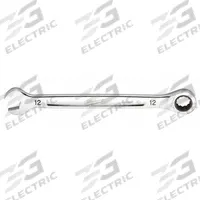 MILWAUKEE Ratcheting Combination Wrench: Chrome Vanadium Steel, Chrome, 12 mm Head Size, Std (MPN 45-96-9312). Key specifications — attr309600: 12 mm; attr309611: Chrome; attr309610: Chrome Vanadium Steel; attr309604: No; attr309612: No; attr309613: No; attr309615: No; attr324932: MILWAUKEE.